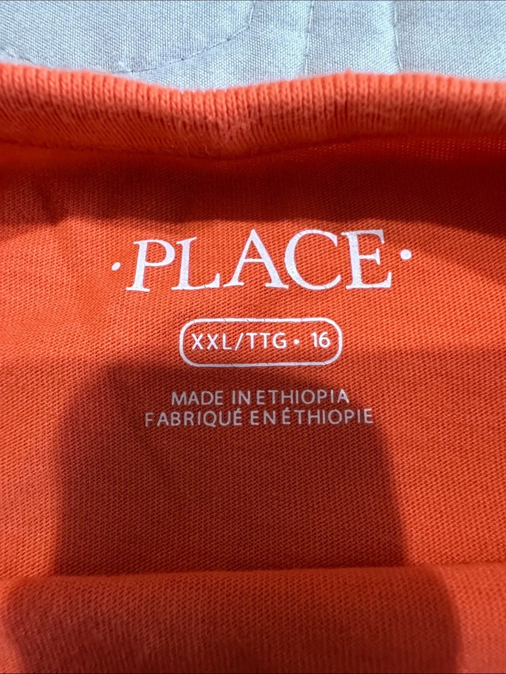 The Children's Place Bright Orange Tee with Blue Motocross Riders-Size XXL